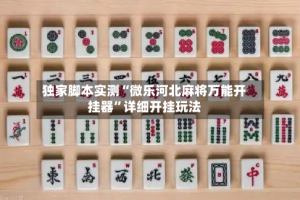 独家脚本实测“微乐河北麻将万能开挂器”详细开挂玩法