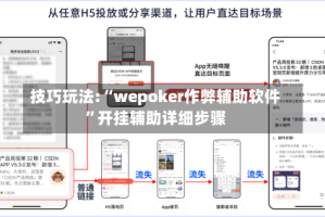 技巧玩法:“wepoker作弊辅助软件”开挂辅助详细步骤