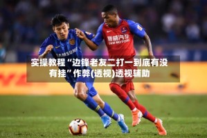 实操教程“边锋老友二打一到底有没有挂”作弊(透视)透视辅助