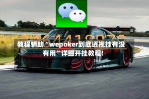 教程辅助“wepoker到底透视挂有没有用”详细开挂教程!