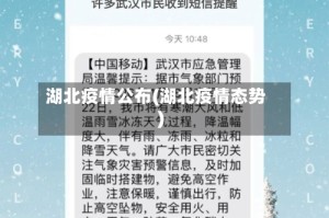 湖北疫情公布(湖北疫情态势)