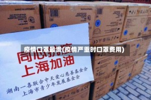 疫情口罩最贵(疫情严重时口罩费用)