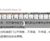 青岛疫情造谣(青岛疫情造谣最新消息)