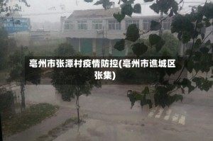 亳州市张潭村疫情防控(亳州市谯城区张集)