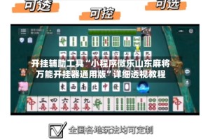 开挂辅助工具“小程序微乐山东麻将万能开挂器通用版”详细透视教程