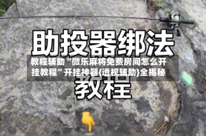 教程辅助“微乐麻将免费房间怎么开挂教程”开挂神器{透视辅助}全揭秘