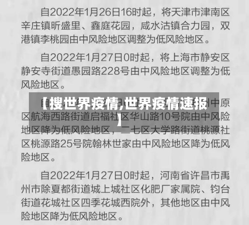 【搜世界疫情,世界疫情速报】-第1张图片