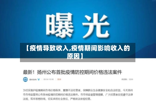 【疫情导致收入,疫情期间影响收入的原因】-第3张图片