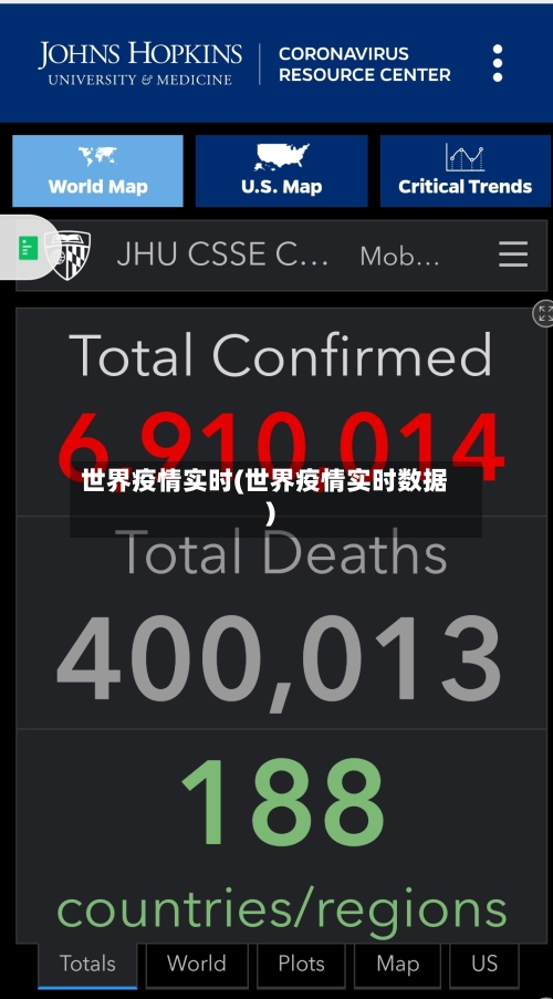 世界疫情实时(世界疫情实时数据)-第2张图片