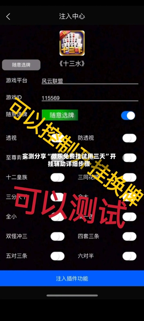 实测分享“微乐免费挂试用三天”开挂辅助详细步骤-第1张图片