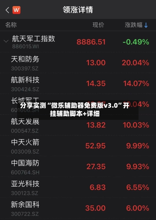 分享实测“微乐辅助器免费版v3.0”开挂辅助脚本+详细-第3张图片