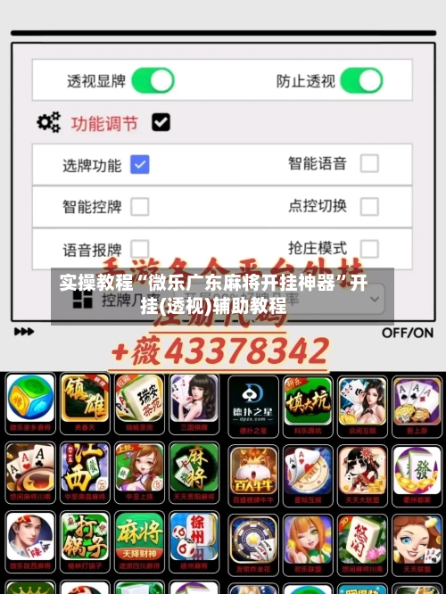 实操教程“微乐广东麻将开挂神器	”开挂(透视)辅助教程-第3张图片