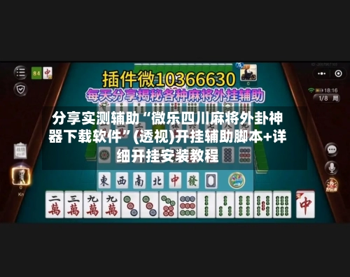 分享实测辅助“微乐四川麻将外卦神器下载软件”(透视)开挂辅助脚本+详细开挂安装教程-第1张图片