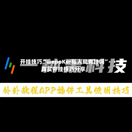 开挂技巧“wepoKer私人局有挂吗	”真实开挂技巧分享-第1张图片