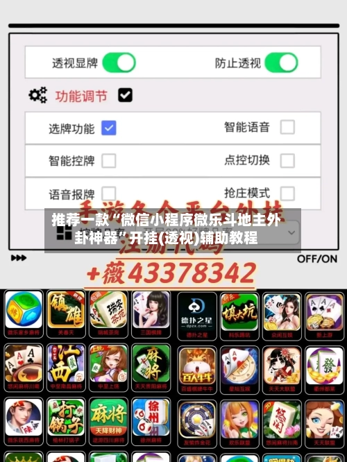 推荐一款“微信小程序微乐斗地主外卦神器”开挂(透视)辅助教程-第1张图片