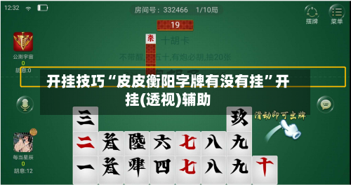 开挂技巧“皮皮衡阳字牌有没有挂”开挂(透视)辅助-第1张图片