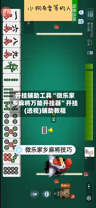开挂辅助工具“微乐家乡麻将万能开挂器”开挂(透视)辅助教程-第1张图片