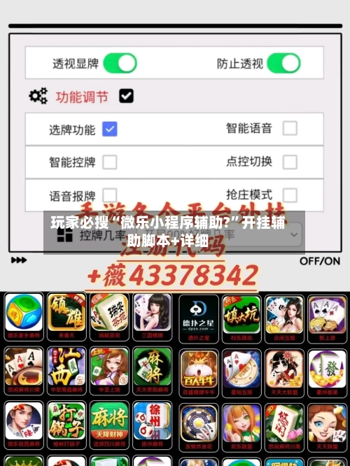 玩家必搜“微乐小程序辅助?	”开挂辅助脚本+详细-第2张图片