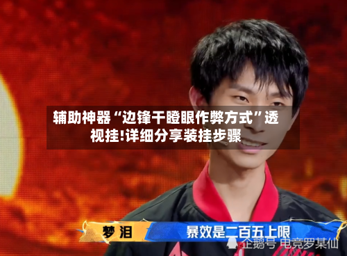 辅助神器“边锋干瞪眼作弊方式”透视挂!详细分享装挂步骤-第2张图片