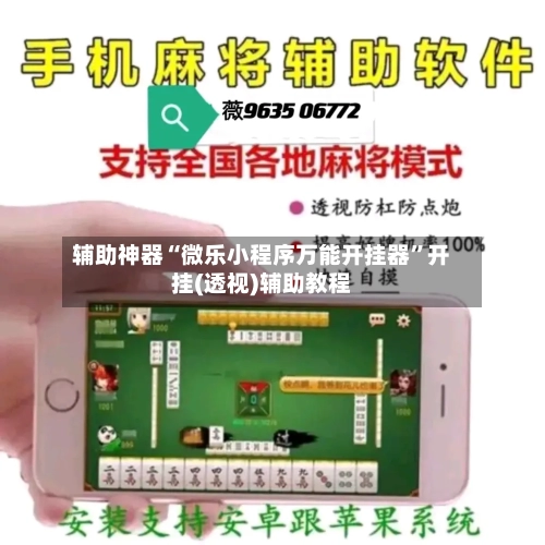 辅助神器“微乐小程序万能开挂器	”开挂(透视)辅助教程-第1张图片